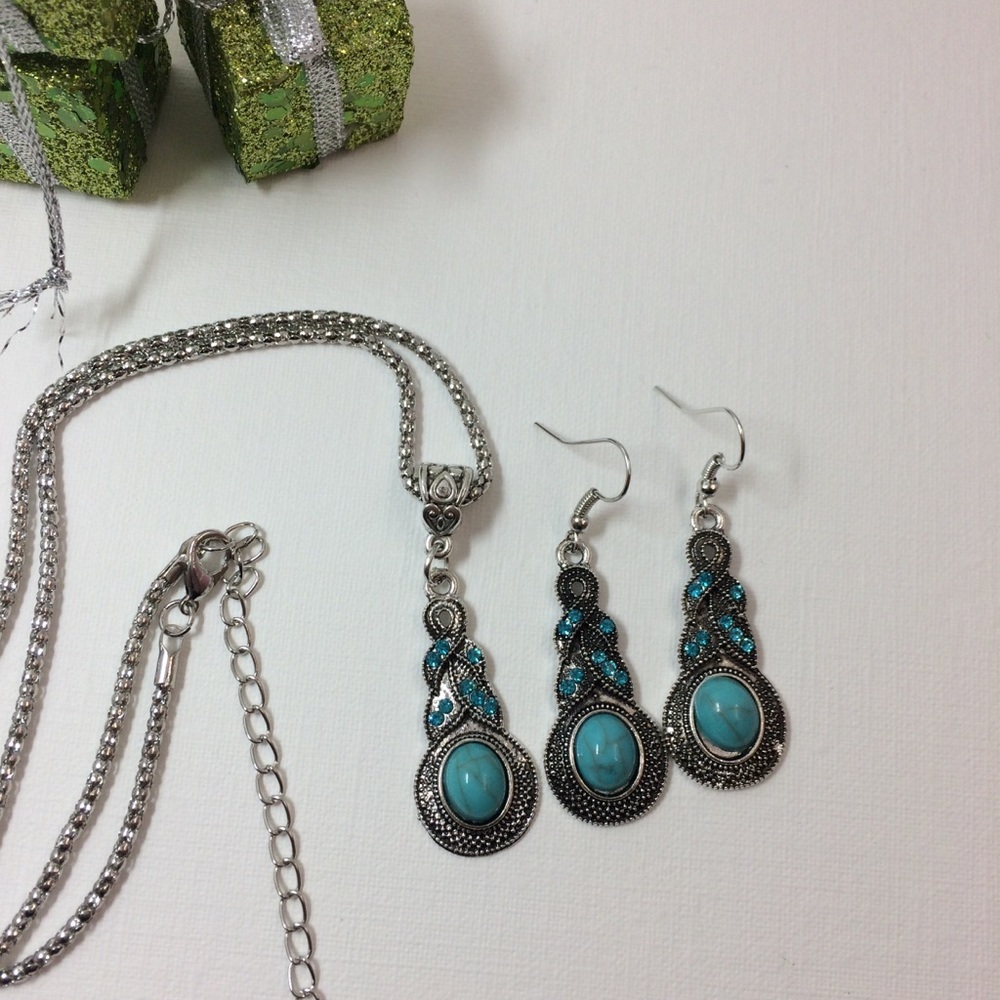 *Necklace and earrings set A07S - Picture 2 of 4